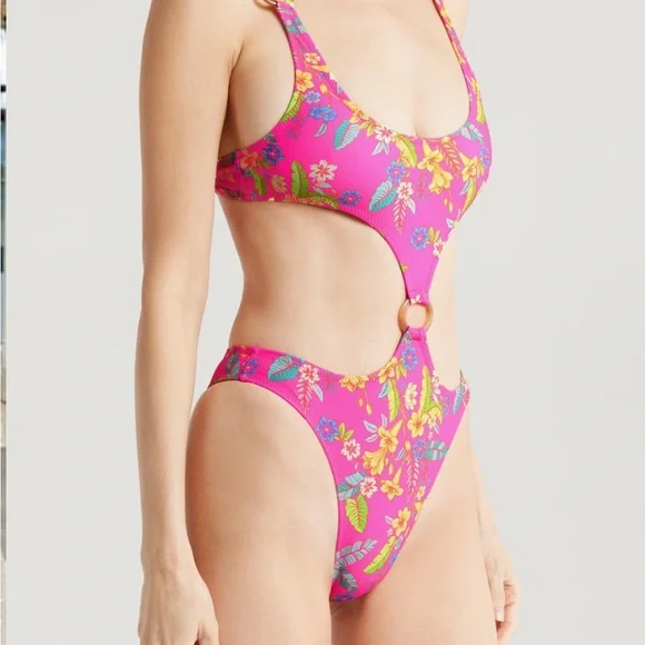 Kulani Kinis Retro Ring Cutout One-Piece Swimsuit - Picture 4 of 8